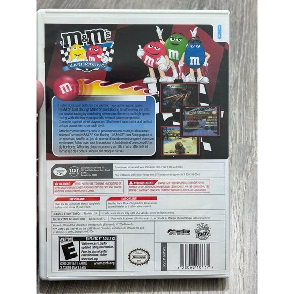 Nintendo Wii M&M's Kart Racing Video Games DVD - Picture 2 of 5